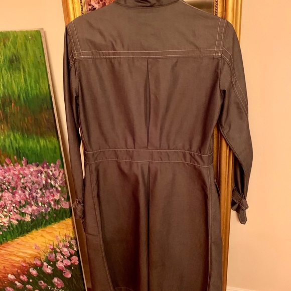 GFF Ferre Trench Coat US 6 Good Condition Gray - Picture 2 of 4